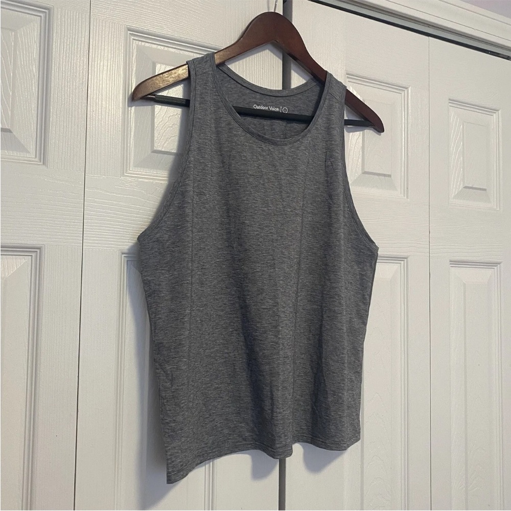 Outdoor Voices Gray Racerback Tank Top - Picture 2 of 5